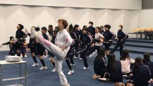 訪問ダンス授業 osk日本歌劇団 金蘭会高等学校中学校 訪問ダンス授業 osk日本歌劇団 金蘭会高等学校中学校