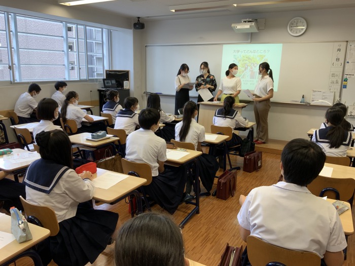 中学３年生　金蘭会中学校―千里金蘭大学食物栄養学科　連携活動;